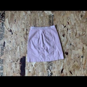 Vintage Bermans Pink Leather Mini Skirt